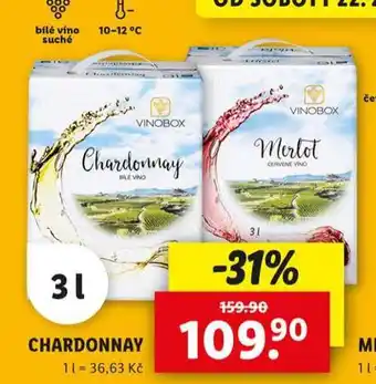 Lidl Chardonnay nabídka