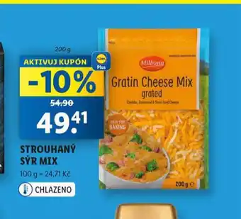 Lidl Strouhaný sýr mix nabídka