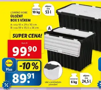 Lidl Úložný box s víkem nabídka