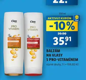 Lidl Cien balzám na vlasy s pro-vitamínem nabídka