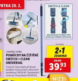 Lidl Pomůcky na čištění switch + clean universal nabídka