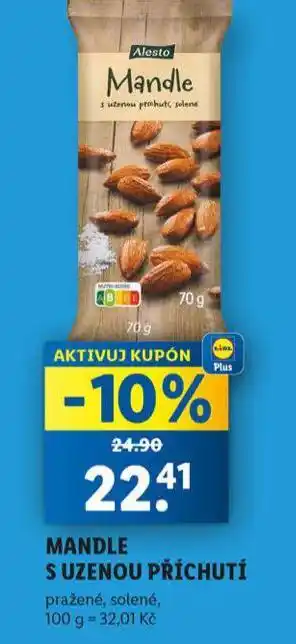 Lidl Mandle s uzenou příchutí nabídka