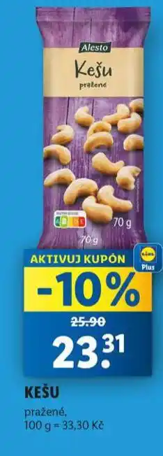 Lidl Kešu pražené nabídka