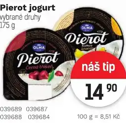 Konzum Pierot jogurt nabídka