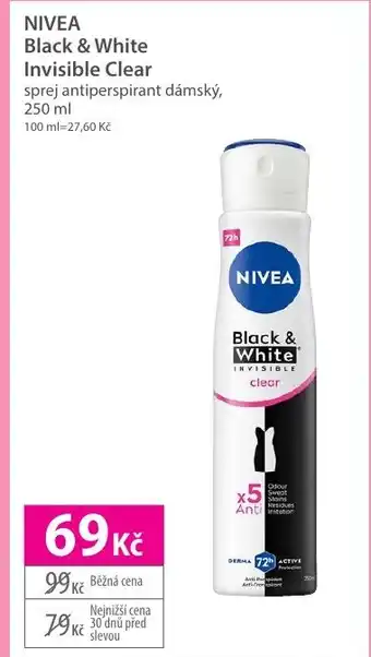 Hebe NIVEA Black & White Invisible Clear nabídka