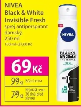 Hebe NIVEA Black & White Invisible Fresh nabídka