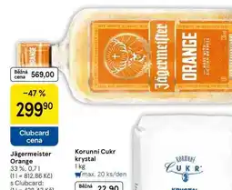 Tesco Jägermeister Orange 33 %, 0.7l nabídka