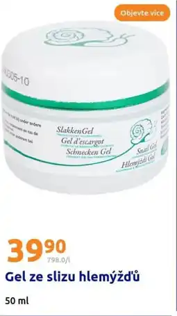 Action Gel ze slizu hlemýžd'ů nabídka
