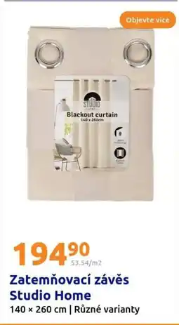Action Zatemňovací závěs Studio Home nabídka