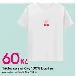 Pepco Tričko se srdíčky 100% bavlna nabídka