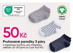 Pepco Pruhované ponožky 3 páry nabídka