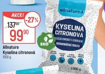 Globus Allnature Kyselina citronová nabídka