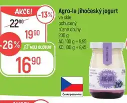 Globus AGRO-LA Jihočeský jogurt nabídka