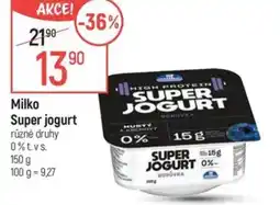 Globus Milko Super jogurt nabídka