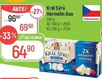 Globus Král Sýrů Hermelín Duo nabídka