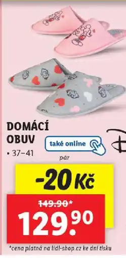 Lidl DOMÁCÍ OBUV • 37-41 nabídka