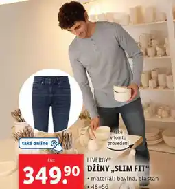 Lidl LIVERGY® DŽÍNY,,SLIM FIT" nabídka
