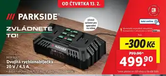 Lidl !!! PARKSIDE Dvojitá rychlonabíječka nabídka