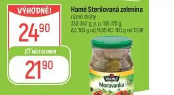 Globus Hamé Sterilovaná zelenina nabídka