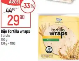 Globus Dijo Tortilla wraps nabídka