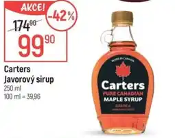 Globus Carters Javorový sirup nabídka