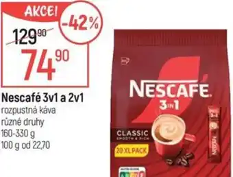 Globus Nescafé 3v1 a 2v1 nabídka