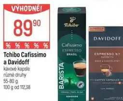 Globus Tchibo Cafissimo a Davidoff nabídka