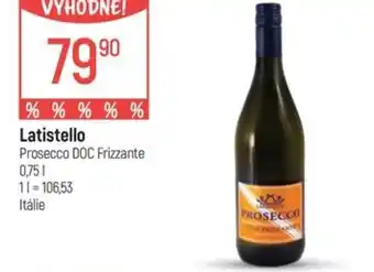 Globus Latistello Prosecco DOC Frizzante nabídka