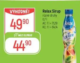 Globus Relax Sirup nabídka