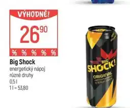 Globus Big Shock energetický nápoj nabídka