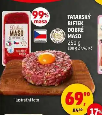 Penny Market TATARSKÝ BIFTEK DOBRÉ MASO, 250 g nabídka