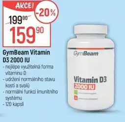 Globus GymBeam Vitamín D3 2000 IU nabídka