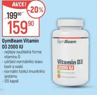 Globus GymBeam Vitamín D3 2000 IU nabídka