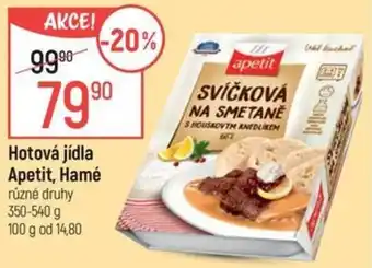 Globus Hotová jídla Apetit, Hamé nabídka