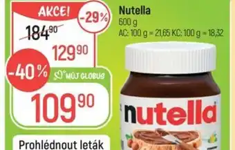 Globus Nutella nabídka