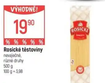 Globus Rosické těstoviny nevaječné nabídka