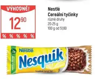 Globus Nestlé Cereální tyčinky nabídka