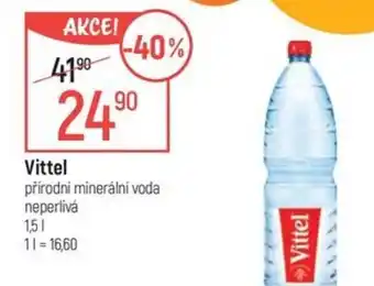 Globus Vittel přírodní minerální voda neperlivá 1,51 11=16,60 nabídka