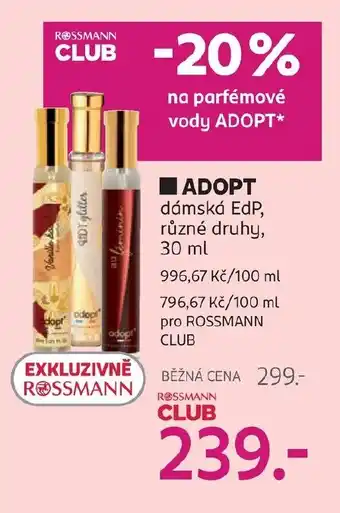 Rossmann Adopt nabídka