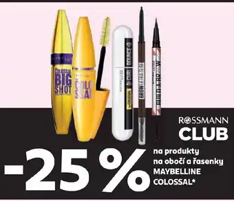 Rossmann Na produkty na obočí a řasenky maybelline colossal nabídka