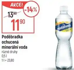 Globus Poděbradka ochucená minerální voda nabídka