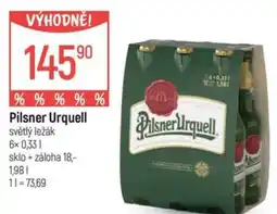 Globus Pilsner Urquell nabídka