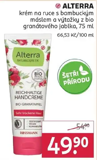 Rossmann Alterra nabídka