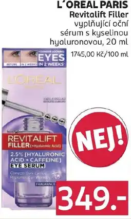 Rossmann L'oréal paris revitalift filler nabídka