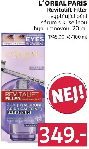 Rossmann L'oréal paris revitalift filler nabídka