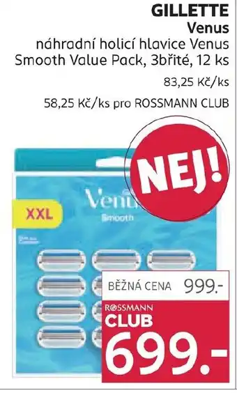 Rossmann Gillette venus nabídka