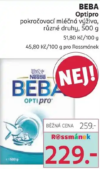 Rossmann BEBA Optipro nabídka