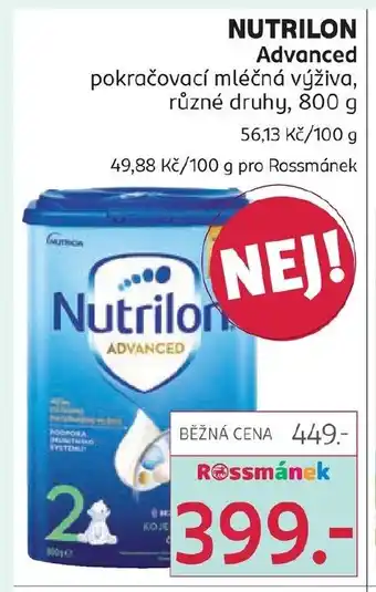 Rossmann NUTRILON Advanced nabídka