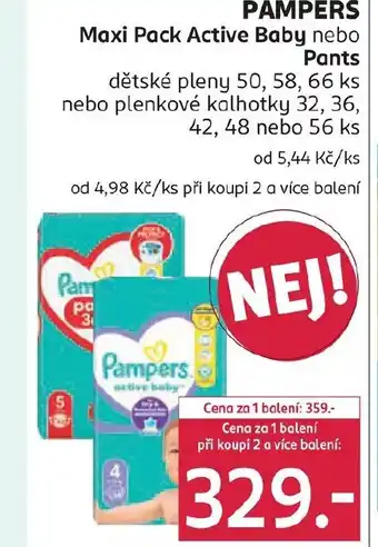 Rossmann Pampers nabídka