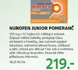 Rossmann Nurofen junior pomeranč nabídka